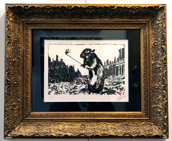 Blek le Rat "Rat – After the Apocalypse" Framed