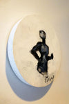 Charcoal, Spray Paint, Acrylic And Oil Stick On Wood Panel - Anthony Lister "Ali Fist"