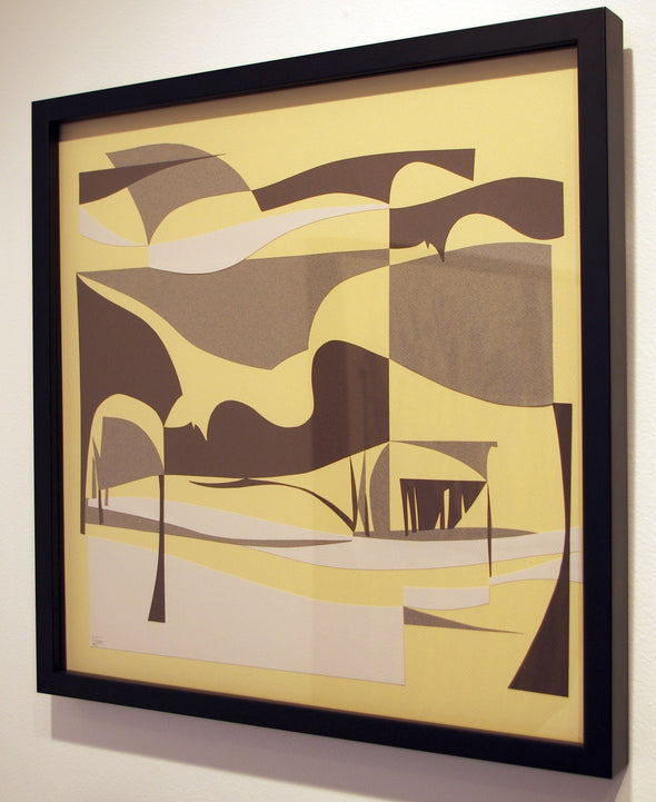 Grant William Thye "Paper Landscape #2" Collage on Paper -------- 