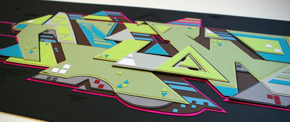 New2 "Eindhoven" Collage on Paper -------- 