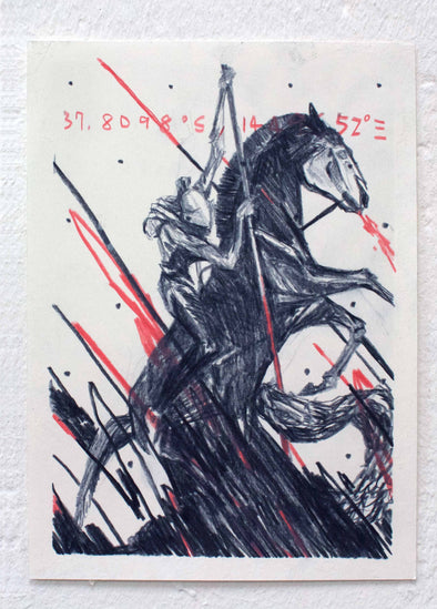 Color Pencil On Paper - TWOONE "ST. GEORGE Sketch"