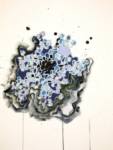 Michael Rodriguez "Untitled" Guache and Ink on Paper -------- 