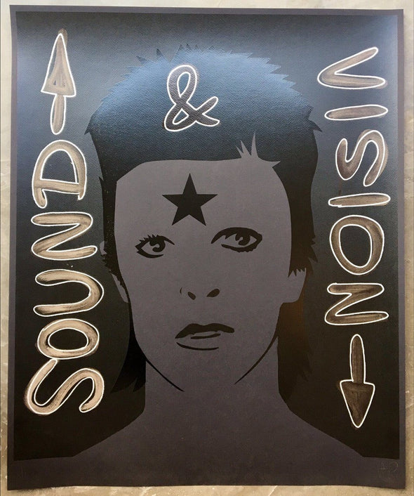 Hand Finsihed Screen Print - Pure Evil "David Bowie - Blackstar"