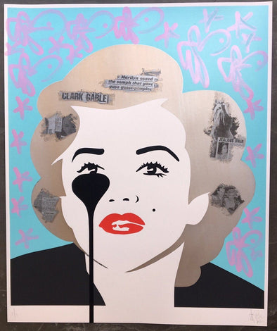 Hand Finsihed Screen Print - Pure Evil "The Last Marilyn (yeah Right)"