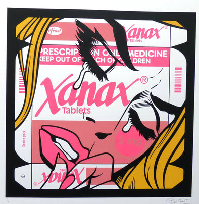 Hand Pulled Screen Print - Ben Frost "Xanax Unique Variants 10" Print