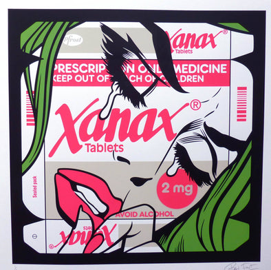 Hand Pulled Screen Print - Ben Frost "Xanax Unique Variants 11" Print