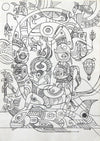 Fernando Chamarelli "REFLEXO" Ink on paper -------- 