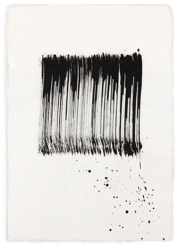 Niels ‘Shoe’ Meulman "Black Square I" Ink on paper Vertical Gallery 