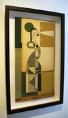 Expanded Eye "Spaces In-between" diptych Mixed Media Vertical Gallery 