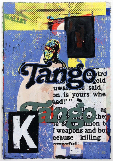 Greg Gossel "Last Tango" mixed media -------- 