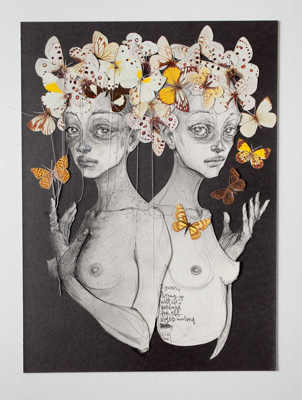 Hera “I guess letting go will be a release for all involved” Mixed Media Vertical Gallery 