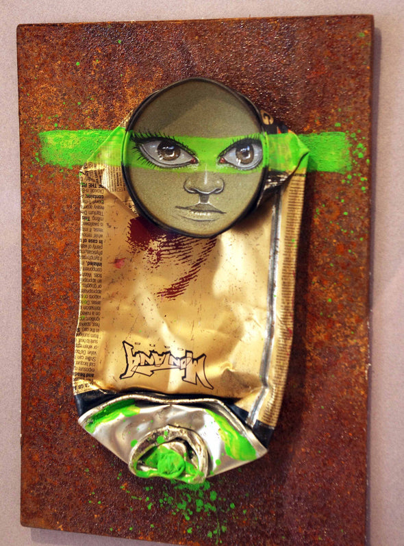My Dog Sighs "Our lips are sealed. 13." Mixed Media -------- 