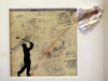 OAKOAK "Golf Player" Mixed Media Vertical Gallery 