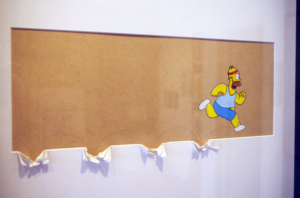 OAKOAK "Homer, trying to lose weight" Mixed Media Vertical Gallery 