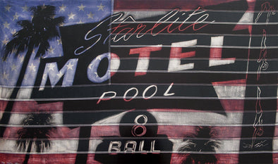 Mixed Media On Canvas - Pam Glew "Starlite Motel"