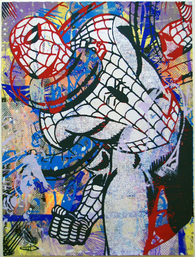 Greg Gossel "I Can't Handle This 7" Mixed Media on Paper Vertical Gallery 