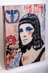 Brad Novak "Pharaoh 1.5" Mixed Media Stencil on Wood Vertical Gallery 