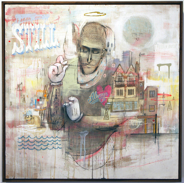 Word To Mother "Always Into Somethin’" Mixed Media Vertical Gallery 