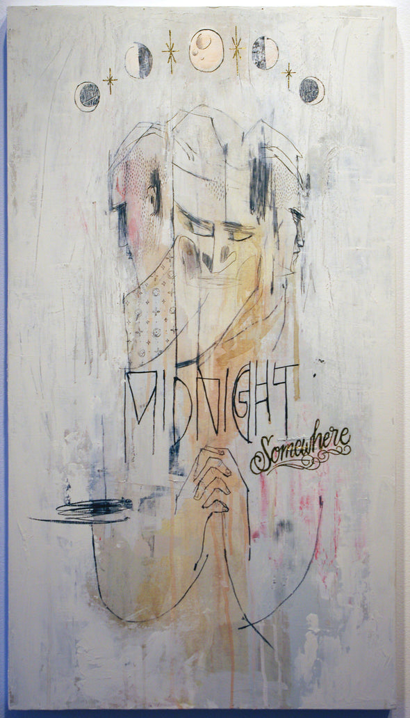 Mixed Media - Word To Mother "Midnight Somewhere"
