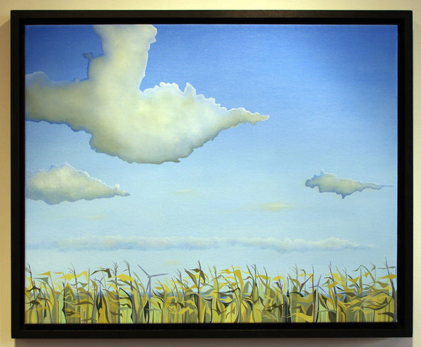 Grant William Thye "Windfarm" Oil on Canvas -------- 
