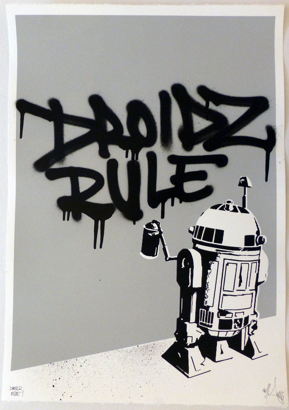 RYCA "Hand Finished Droidz Rule" print Vertical Gallery 