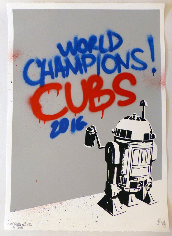 RYCA "Hand Finished World Champions! Cubs 2016" print Vertical Gallery 