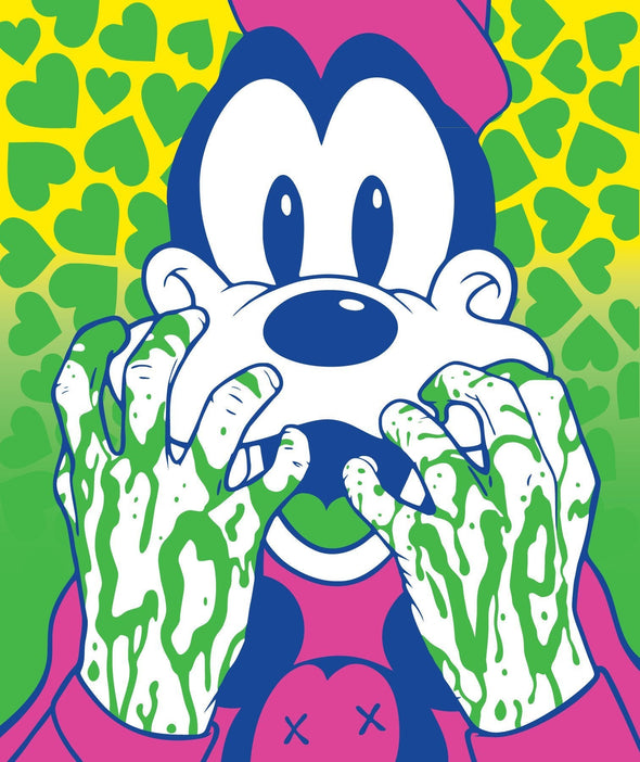 Ben Frost "Goofy Love" Screen Print (Green Variant) Screen Print Vertical Gallery 