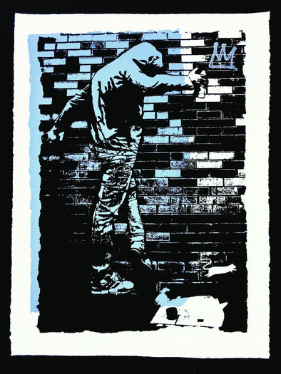 Screen Print - Blek Le Rat "King Of Chicago"
