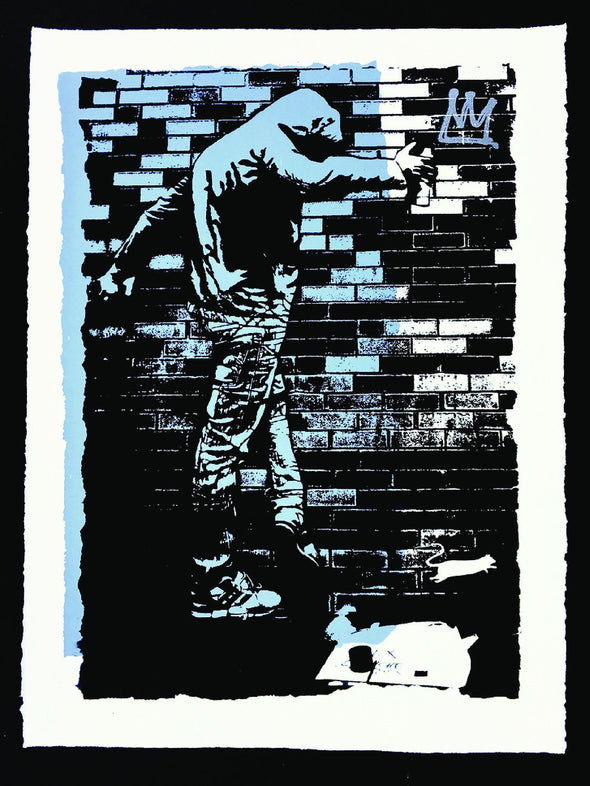 Screen Print - Blek Le Rat "King Of Chicago"