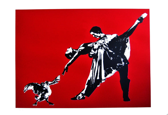 Screen Print - Blek Le Rat "Le Dernier Tango à Paris"