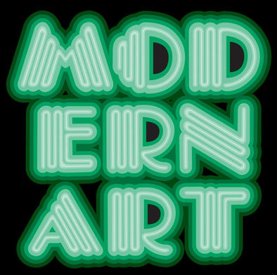 EINE "Modern Art Neon Green Edition" Framed Screen Print Vertical Gallery 