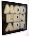 EINE "Modern Art Neon Grey Edition" Framed Screen Print Vertical Gallery 