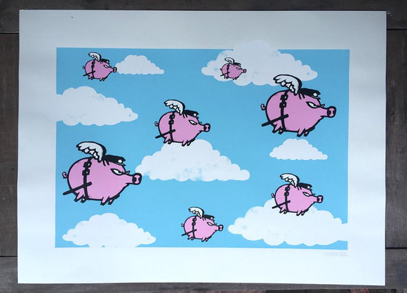 Screen Print - Mau Mau "Pigs Might Fly"