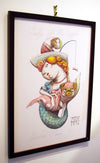 Zed1 "Lady of the Dogfish 1 of 4" Screen Print -------- 