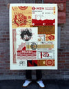 Shepard Fairey "Station to Station 2" Large Format Print Screen Print -------- 