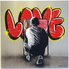 Martin Whatson "Riot Love" Spray paint and acrylic on aluminum Vertical Gallery 