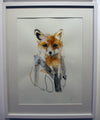 Spray Paint And Acrylic On Paper - LIE "Fox (1)"