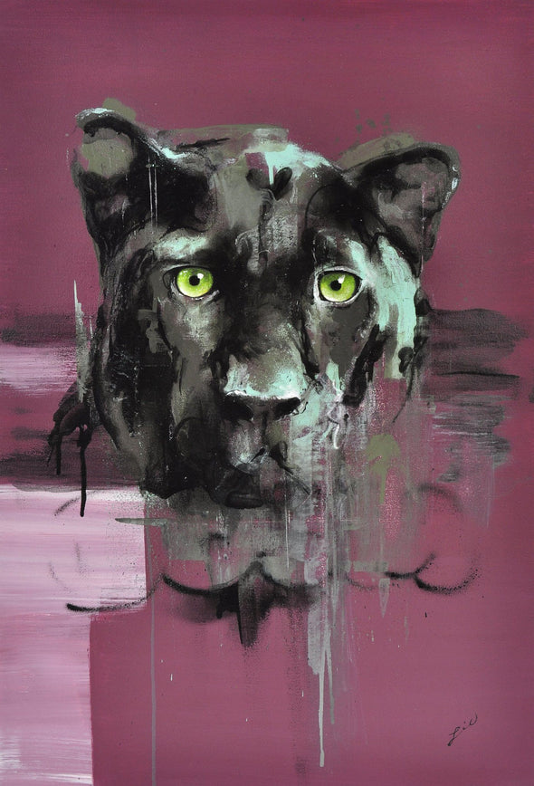 Lie "Panther_doom" Spray paint on canvas Vertical Gallery 