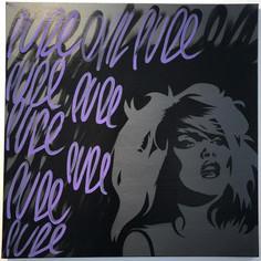 Spray Paint On Canvas - Pure Evil "Blondie In Concert – CBGB"