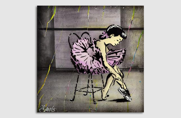 Spray Paint On Canvas - Rene Gagnon "My Adidas"