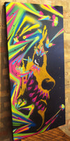 Stinkfish "Amsterdam Woman" Spray Paint on Metal -------- 
