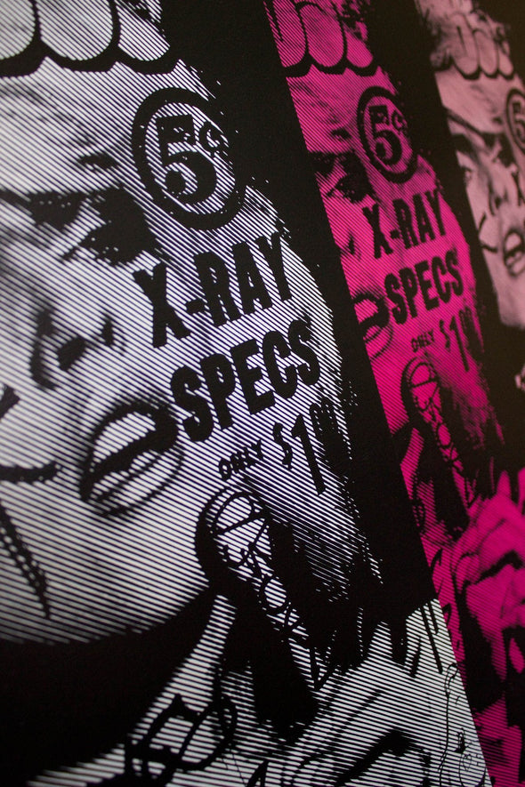 Chris Cunningham "Blondie Atomic – Dusty Pink" Spray paint on wood panel Vertical Gallery 