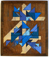 Sean McMahon "The Bluebirds of Unhappiness" Spray paint on wood panel -------- 