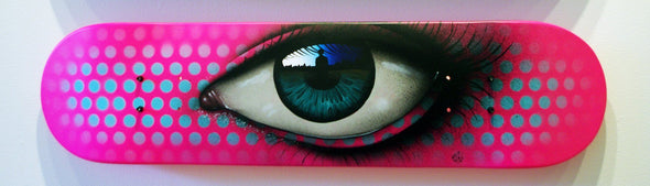 Spraypaint On Skateboard Deck - My Dog Sighs "The Raw And The Cooked 3"
