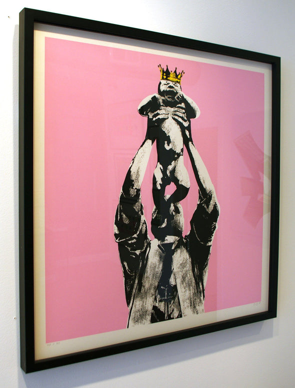Dot Dot Dot "Vandal King (Pink)" Framed Stencil -------- 