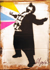 Rene Gagnon "Original Bomber" Stencil on Cardboard -------- 
